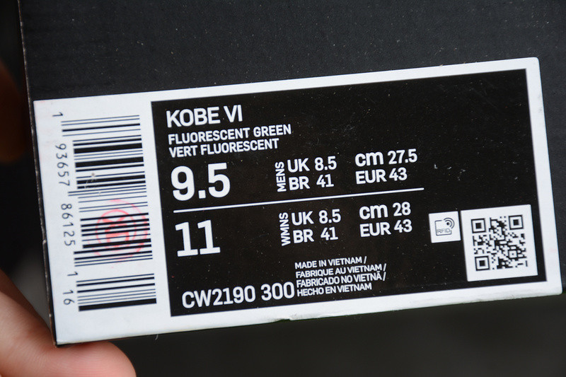 Nike Kobe 6 Protro Grinch CW2190-300