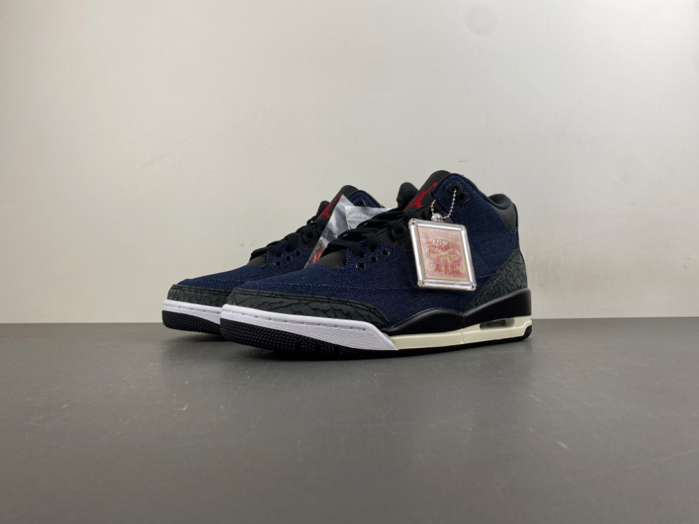 Air Jordan 3 x Levi's® Indigo and Gym Red IH7959-400