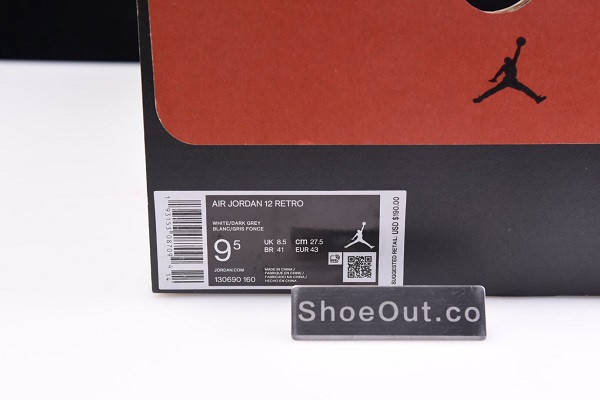 Air Jordan 12 Retro White Dark Grey 130690-160