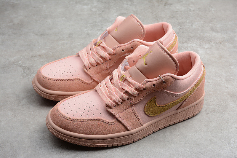 Nike Air Jordan 1 Low Coral Stardust Pink Club Gold CJ9216-676