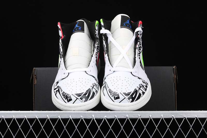 Nike Air Jordan 1 Mid Print Logos 554724-119
