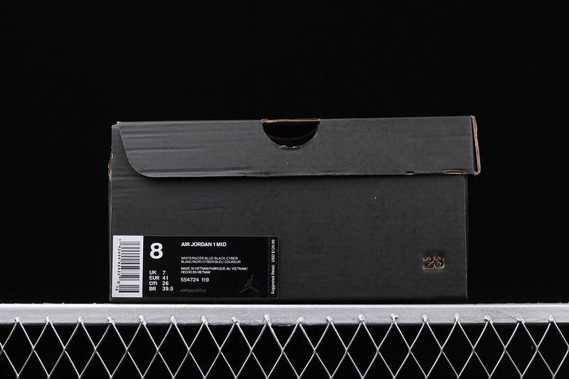 Nike Air Jordan 1 Mid Print Logos 554724-119