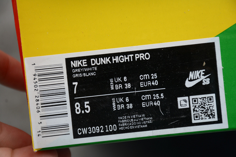 Nike Dunk High Pro Grey White CW3092-100