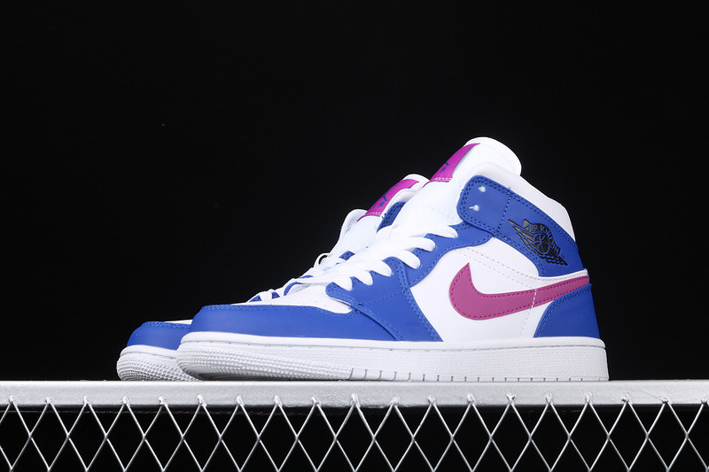 Air Jordan 1 Mid Hyper Royal/Hyper Violet-White 554724-451