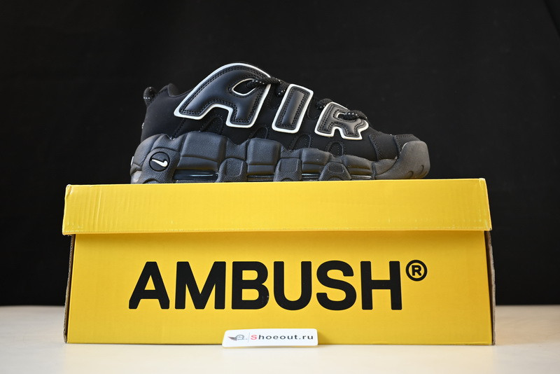 AMBUSH x Nike Air More Uptempo Low “Black/White FB1299-001