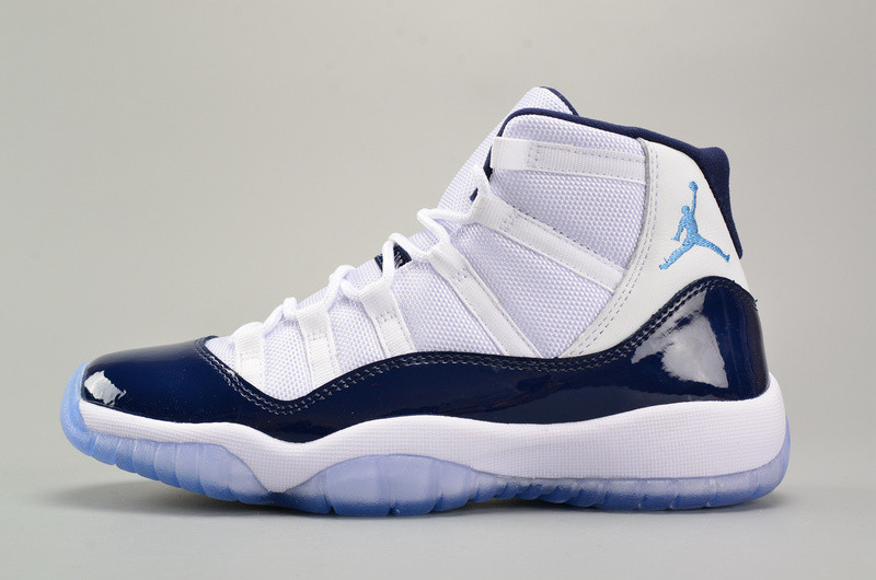 AIR JORDAN 11 RETRO BG (GS) "WIN LIKE ''82" university blue womens 378038-123