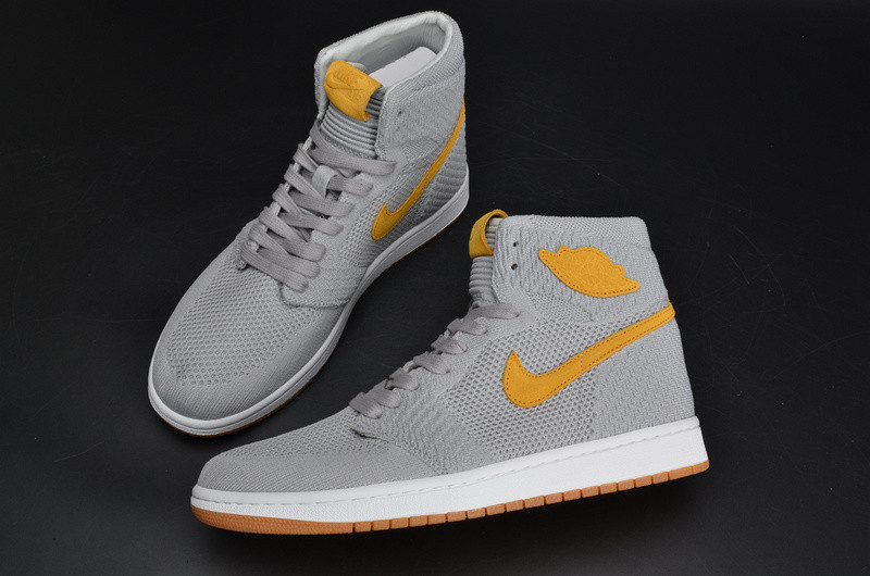 AIR JORDAN 1 FLYKNIT “WOLF GREY” mens 919704-025