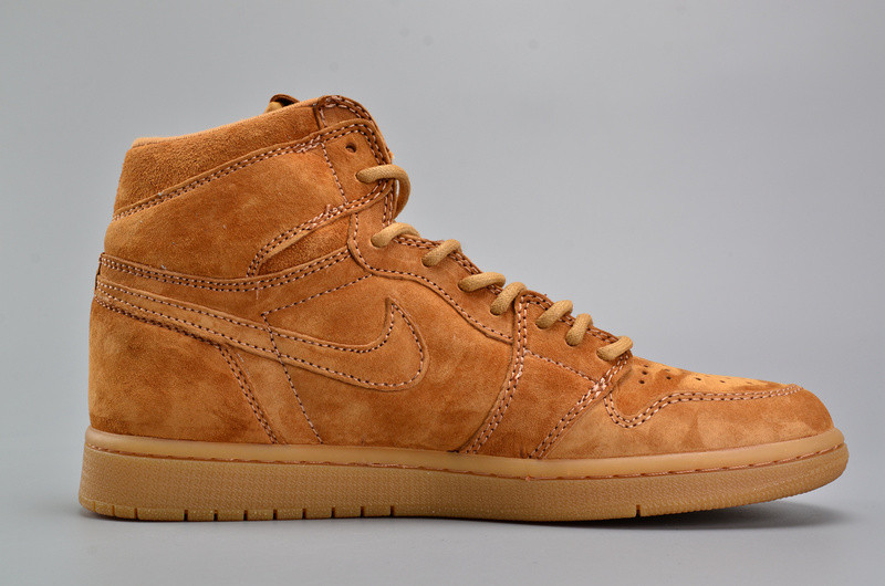 Air Jordan 1 Retro High OG “Wheat”  Golden Harvest/Elemental Gold mens 555088-710