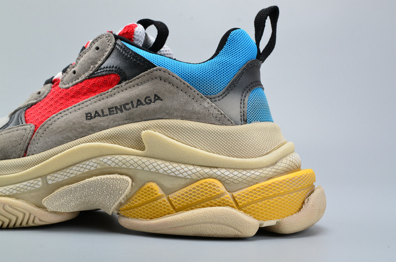BLCG TRIPLE S TRAINER RED/ BLUE/ YELLOW 490673-W06E3-4365