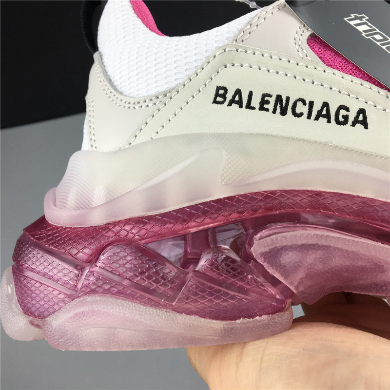BLCG Triple S Clear Sole White Pink 544351 W09E1 1633