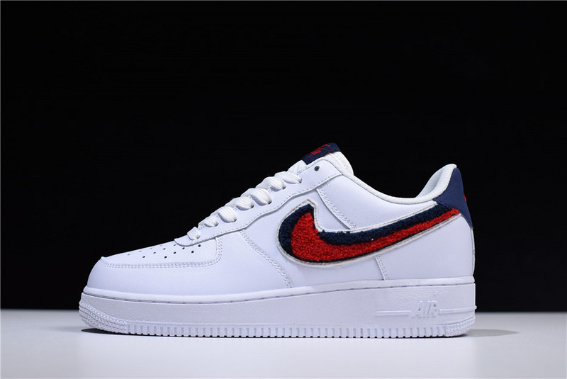 Nike Air Force 1 Low LV8 3D Chenille S* White Red Blue  823511-106