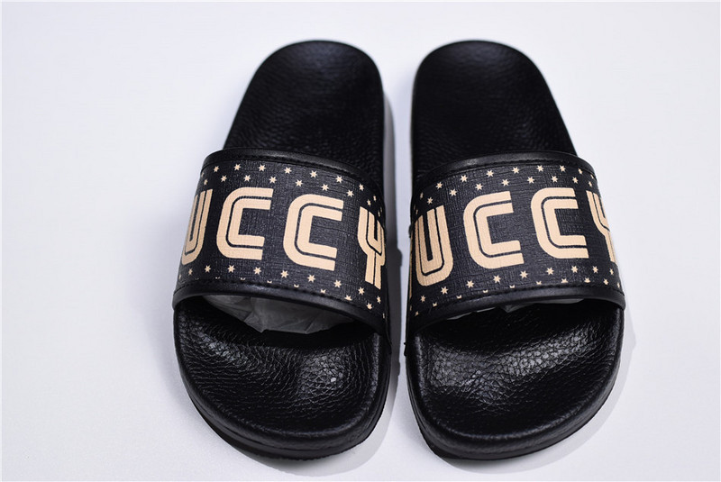 gc black s*p*e canvas G*u*iy print slide