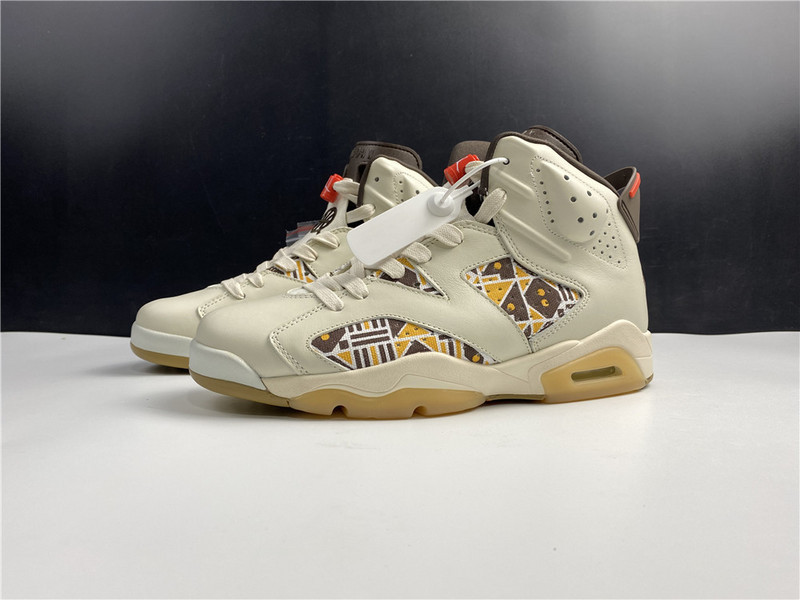 Air Jordan 6 Retro Quai54 Sail Brown CZ4152-100