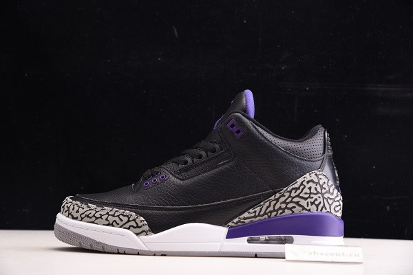 Air Jordan 3 Black “Court Purple” CT8532-050