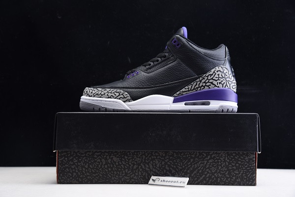Air Jordan 3 Black “Court Purple” CT8532-050