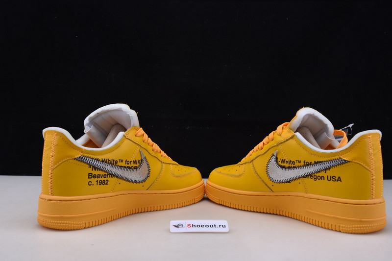 Nike Air Force 1 Low OFF White University Gold Metallic Silver DD1876-700