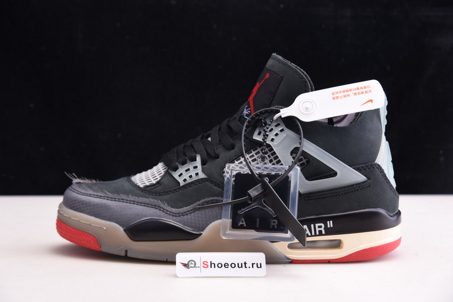 OFF White x Air Jordan 4 “Bred” CV9388-001