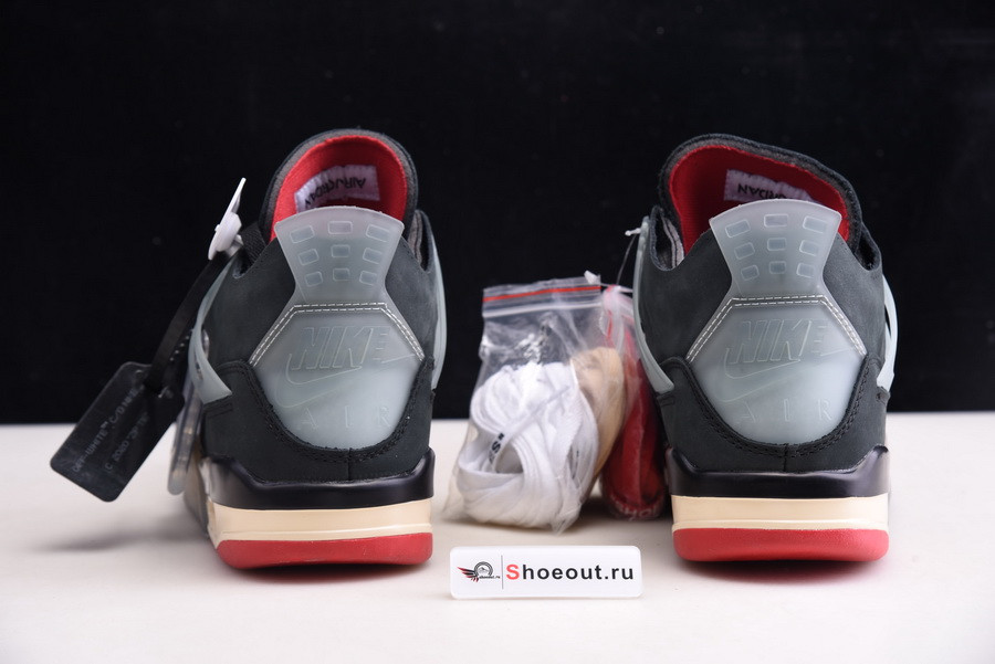 OFF White x Air Jordan 4 “Bred” CV9388-001