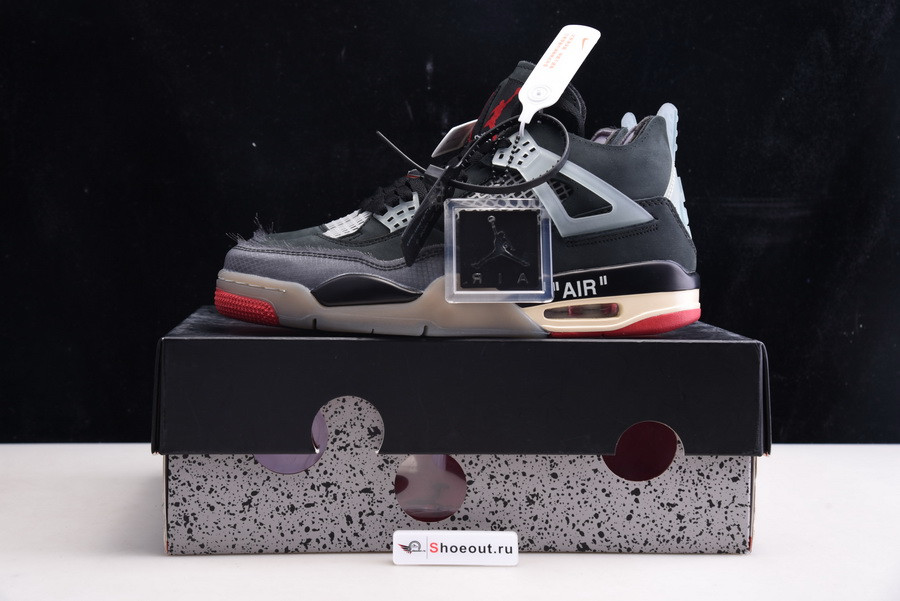 OFF White x Air Jordan 4 “Bred” CV9388-001