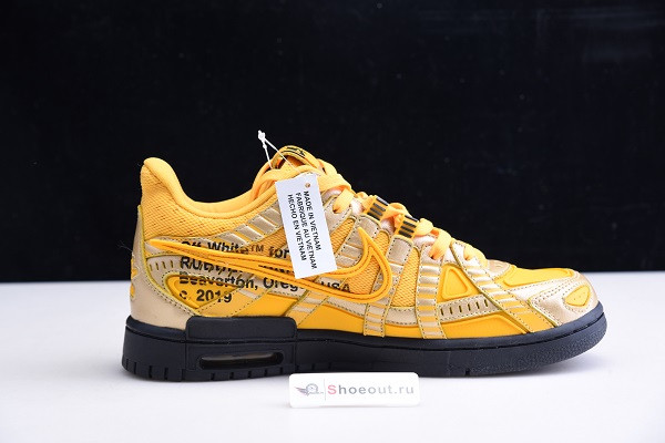 OFF White x Nike Air Rubber Dunk “University Gold” CU6015-700