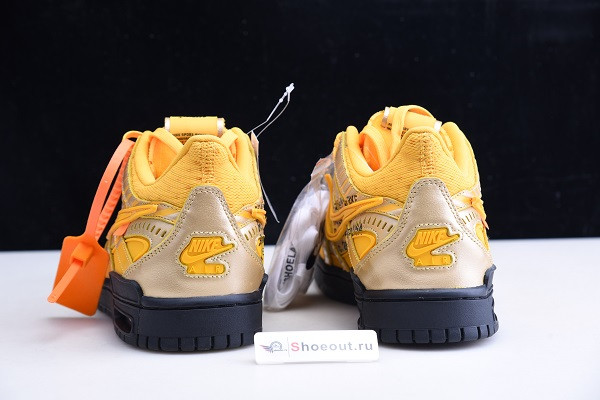 OFF White x Nike Air Rubber Dunk “University Gold” CU6015-700