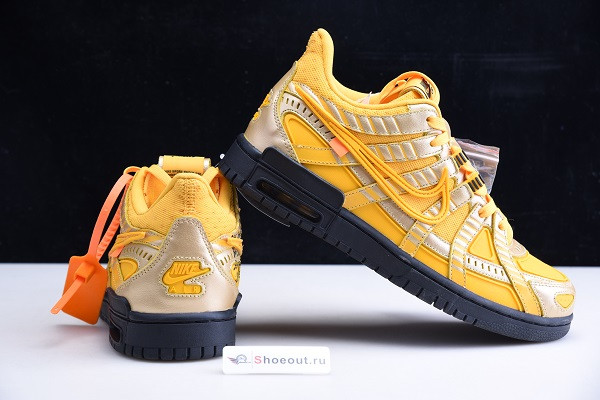 OFF White x Nike Air Rubber Dunk “University Gold” CU6015-700