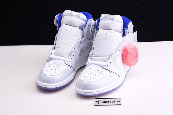 Air Jordan 1 Retro High Zoom White Racer Blue CK6637-104