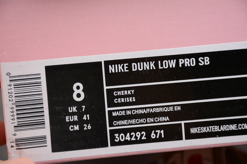 Nike Dunk SB Low Stussy Cherry 304292-671
