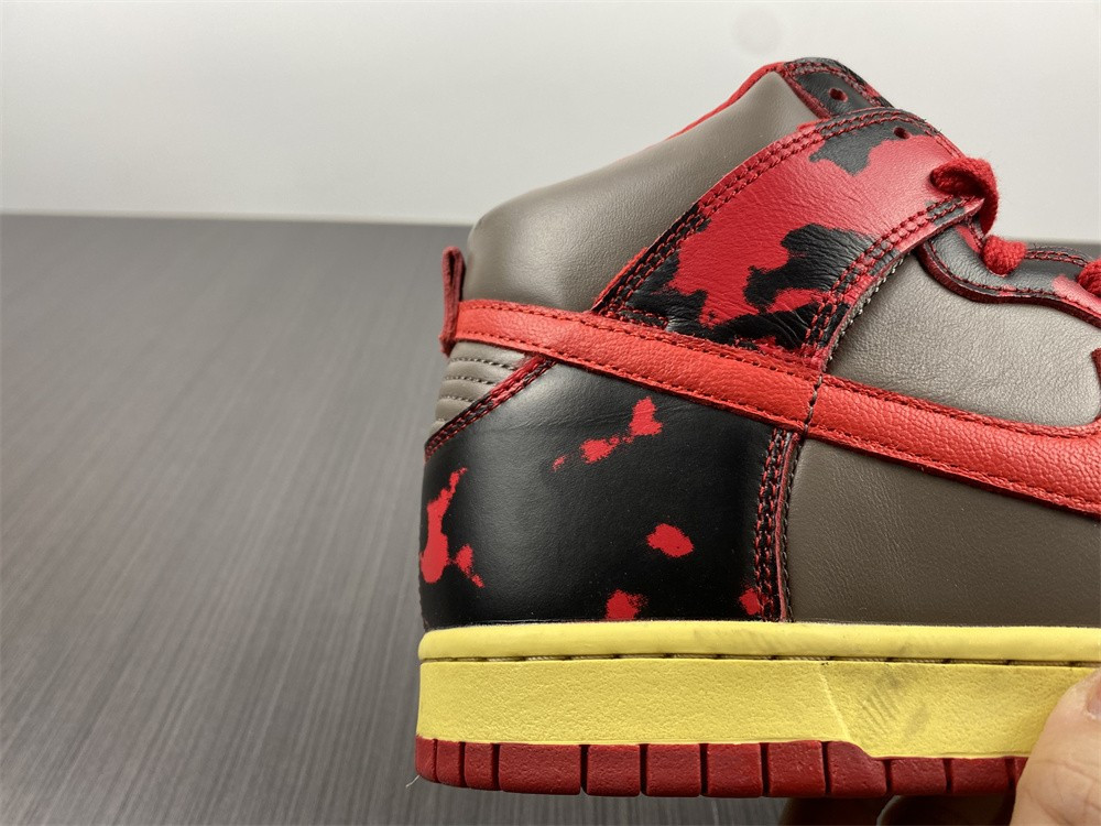 Nike Dunk High 1985 “Red Acid Wash” DD9404-600