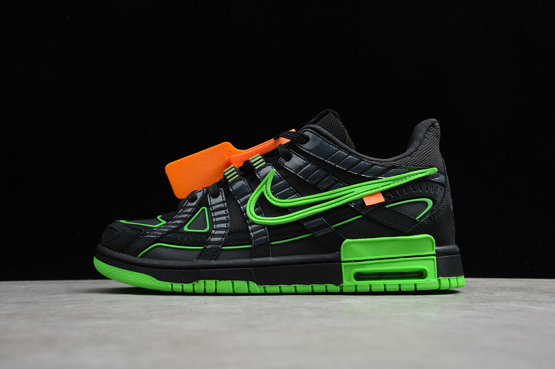 OFF White x Nike Air Rubber Dunk “Green Strike” CU6015-001
