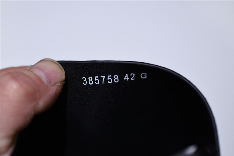 GC Leather SLIDE SANDAL with FLOWER  0400088498707