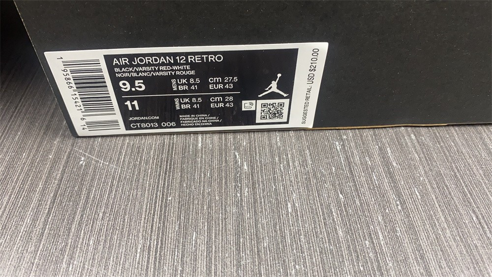 Air Jordan 12 Playoffs (2022) CT8013-006