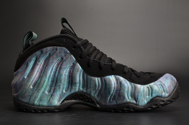 Nike Air Foamposite One PRM “Abalone” Black/Aurora Green mens 575420-009