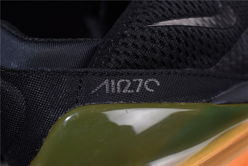 NIKE mens AIR MAX 270 “Tonal Orange” black  AH8050-008