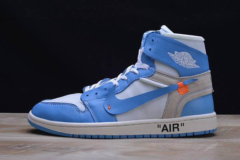 OFF WHITE Air Jordan 1 Powder Blue UNC AQ0818-148