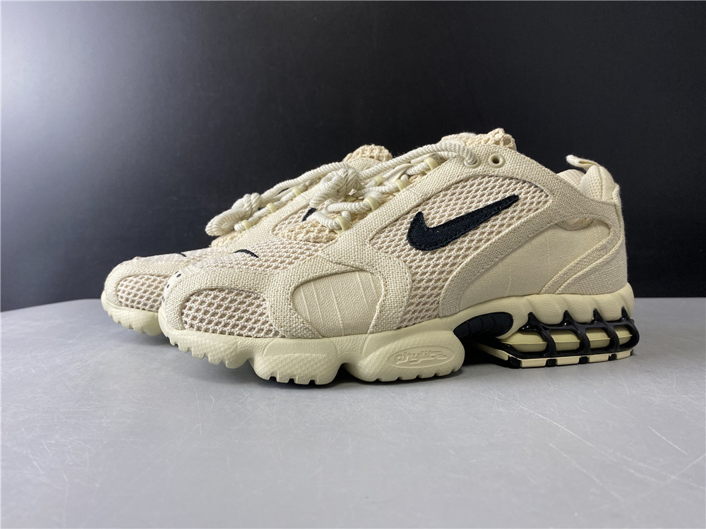 Stussy x Nike Air Zoom Spiridon Cage 2 Fossil CQ5486-200