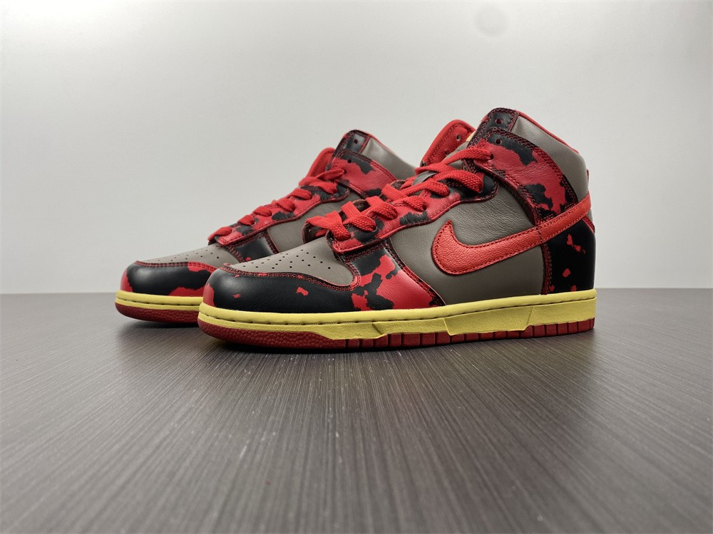 Nike Dunk High 1985 “Red Acid Wash” DD9404-600